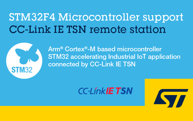 STM32F4 Microcontroller support CC-Link IE TSN remote station
